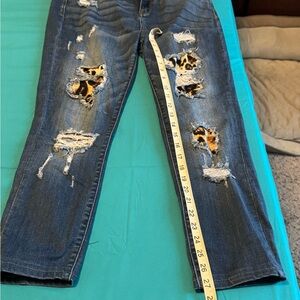 Stylish Distressed Blue Jeans